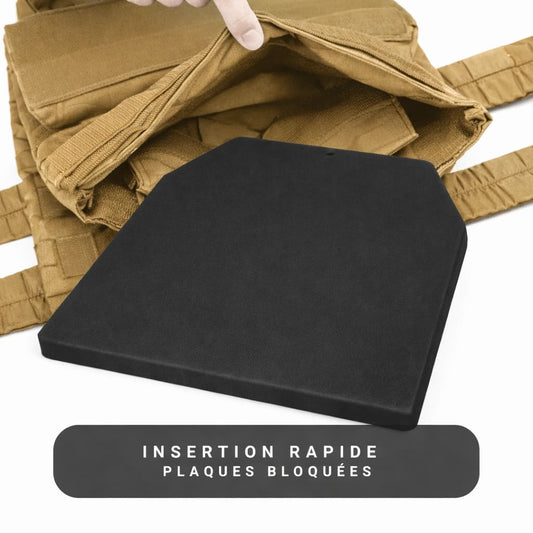 Gilet Lesté avec Plaques Tan