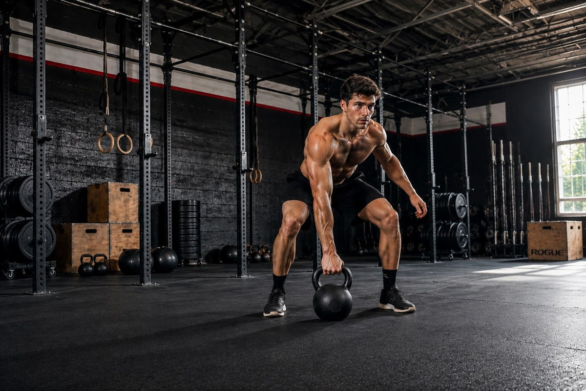 Athlète en entraînement sous charge avec un gilet lesté Tactical Fitness