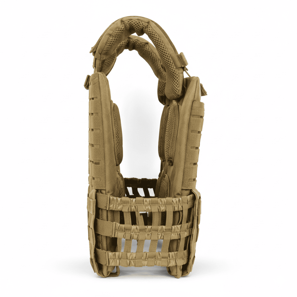 Gilet Lesté avec Plaques Tan