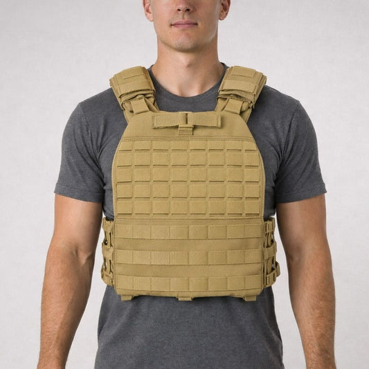 Gilet Lesté avec Plaques Tan