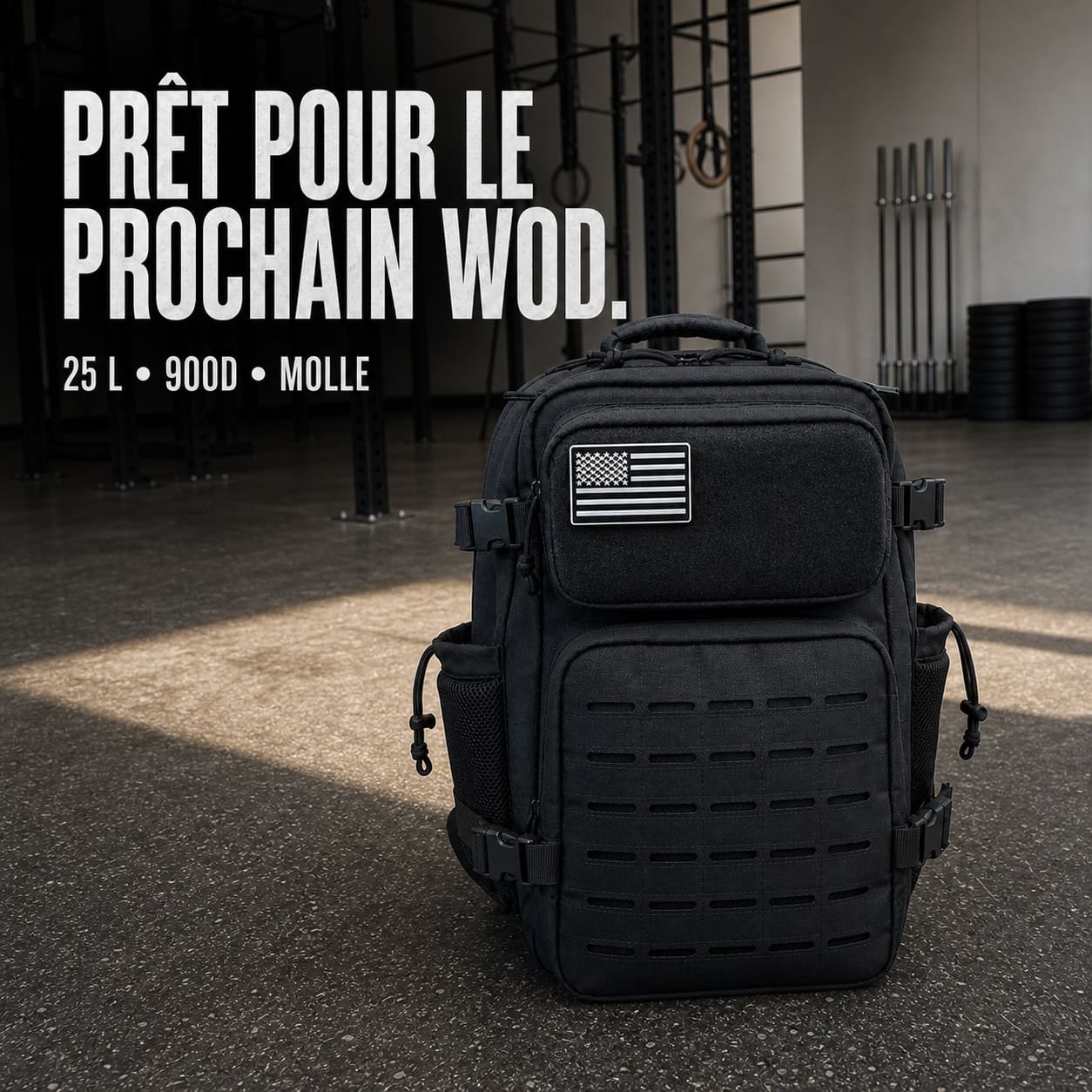 Sac Tactique 25 L Noir
