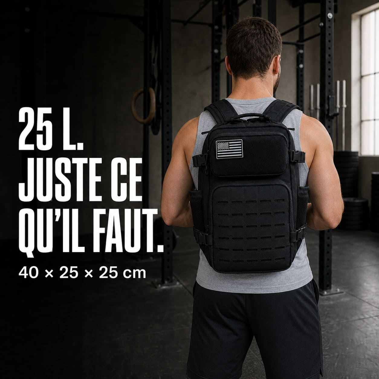 Sac Tactique 25 L Noir