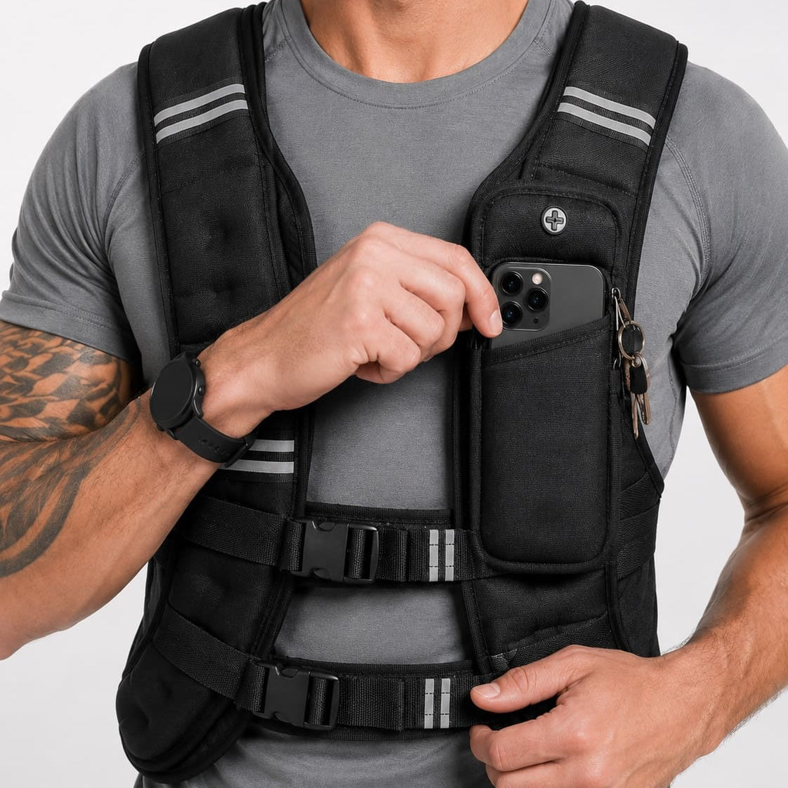 gilet poids running