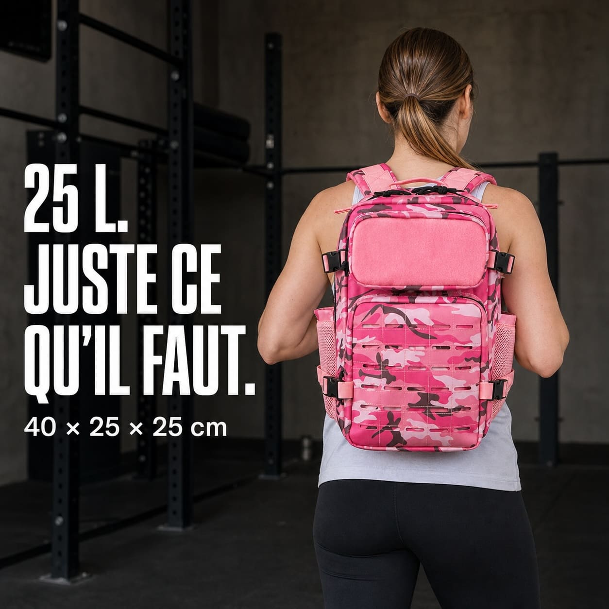 Sac Tactique 25 L Rose