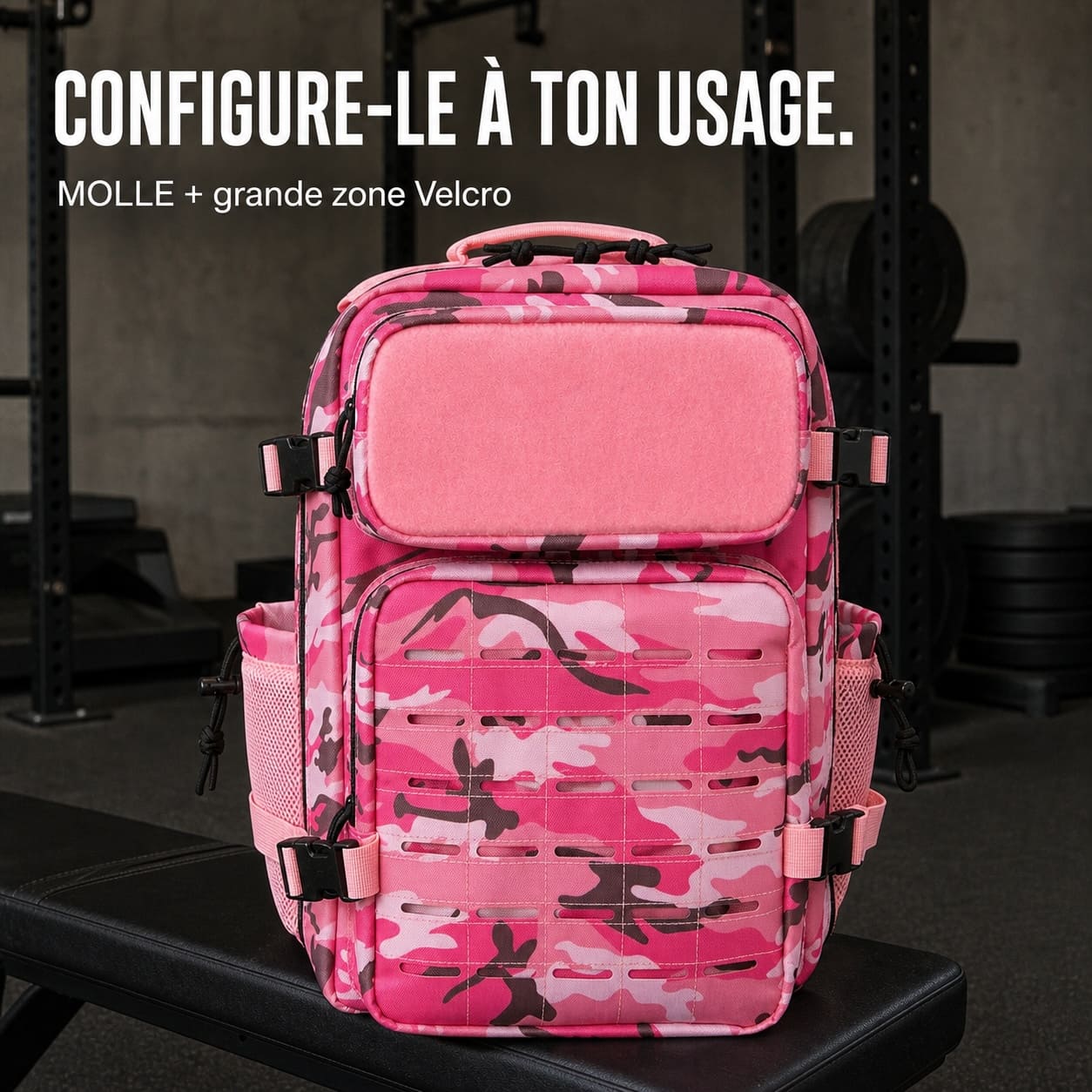 Sac Tactique 25 L Rose