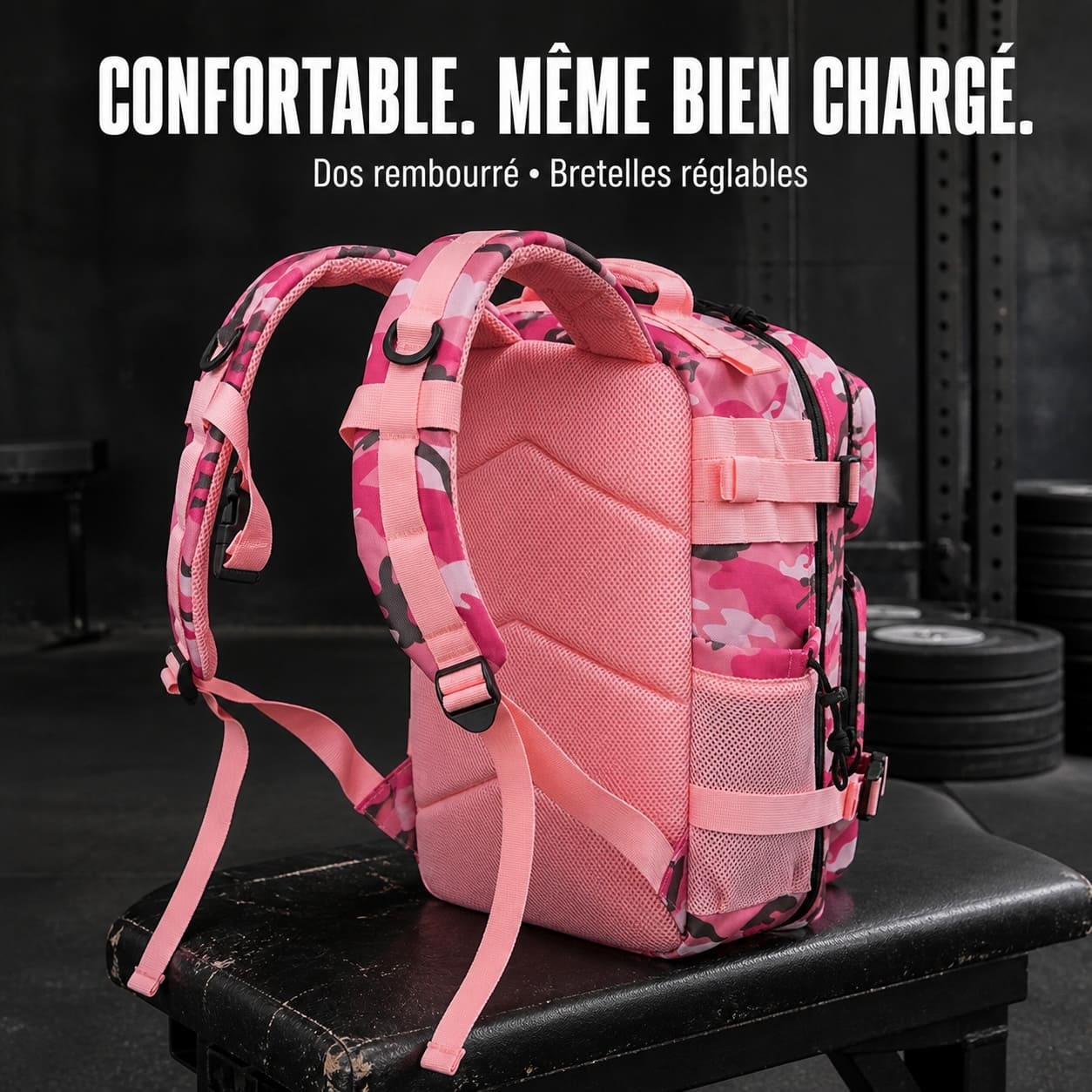Sac Tactique 25 L Rose