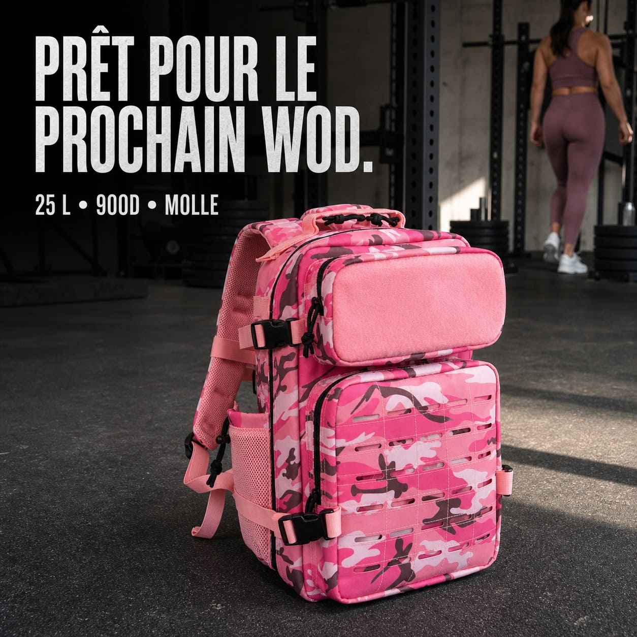 Sac Tactique 25 L Rose